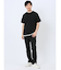 梨地 フェイククルーネック半袖Tシャツ