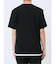 梨地 フェイククルーネック半袖Tシャツ