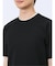 梨地 フェイククルーネック半袖Tシャツ