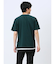 梨地 フェイククルーネック半袖Tシャツ