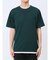 梨地 フェイククルーネック半袖Tシャツ