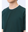 梨地 フェイククルーネック半袖Tシャツ