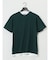 梨地 フェイククルーネック半袖Tシャツ