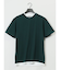梨地 フェイククルーネック半袖Tシャツ