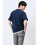 梨地 フェイククルーネック半袖Tシャツ