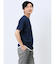 梨地 フェイククルーネック半袖Tシャツ