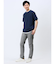 梨地 フェイククルーネック半袖Tシャツ