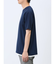 梨地 フェイククルーネック半袖Tシャツ
