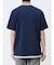 梨地 フェイククルーネック半袖Tシャツ
