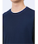 梨地 フェイククルーネック半袖Tシャツ