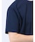 梨地 フェイククルーネック半袖Tシャツ