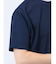 梨地 フェイククルーネック半袖Tシャツ