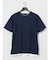 梨地 フェイククルーネック半袖Tシャツ
