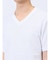 タックボーダー ダブルVネック半袖Ｔシャツ