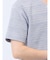 タックボーダー ダブルVネック半袖Ｔシャツ