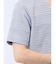 タックボーダー ダブルVネック半袖Ｔシャツ