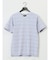 タックボーダー ダブルVネック半袖Ｔシャツ