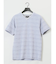 タックボーダー ダブルVネック半袖Ｔシャツ