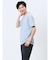 タックボーダー ダブルVネック半袖Ｔシャツ