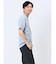 タックボーダー ダブルVネック半袖Ｔシャツ