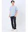 タックボーダー ダブルVネック半袖Ｔシャツ