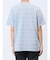 タックボーダー ダブルVネック半袖Ｔシャツ