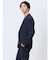 クロスストレッチ スリムフィット 2ボタンジャケット バーズアイ紺(セットアップ可能)
