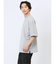 ドビーメッシュ切替 クルーネック半袖Tシャツ