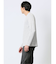 ふくれストライプ Vネック長袖Tシャツ