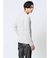 ふくれストライプ Vネック長袖Tシャツ