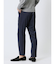 Woolen Tec On スリムフィット ノータックパンツ へリンボン青(セットアップ可能)