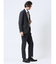 Woolen Tec On スリムフィット 2ボタン2ピーススーツ 千鳥紺