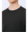 ヘリンボンジャガード フェイククルーネック長袖Tシャツ