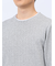 ヘリンボンジャガード フェイククルーネック長袖Tシャツ