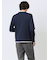 ヘリンボンジャガード フェイククルーネック長袖Tシャツ
