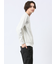 バイアスジャガード クルーネック長袖Tシャツ