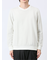 バイアスジャガード クルーネック長袖Tシャツ