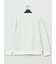 バイアスジャガード クルーネック長袖Tシャツ