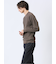 ブリスター編み モックネックニット