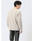 ジャガードモール クルーネック長袖Tシャツ