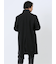 ウール混 スタンドコート カルゼ黒