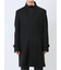 ウール混 スタンドコート カルゼ黒