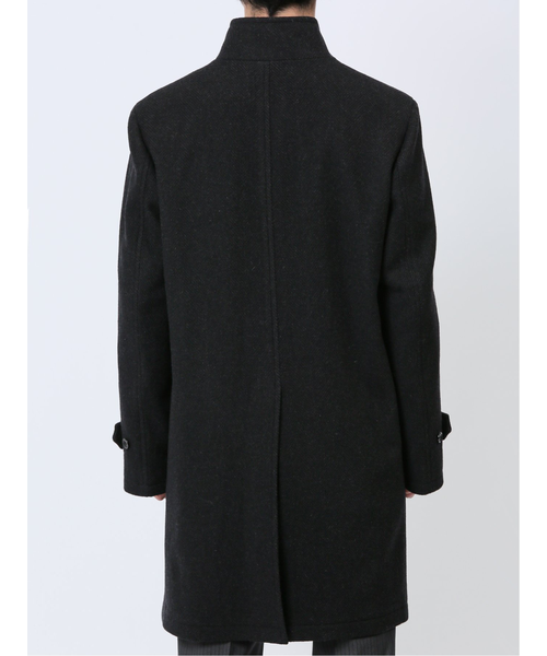 【極美品 カシミヤ混 XL 】メイルアンドコー　タカキュー　フーデットコート　黒 trim_fce_item670796852facd.jpg