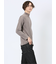 ストレッチ起毛 モックネック 長袖Tシャツ