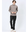 ストレッチ起毛 モックネック 長袖Tシャツ