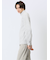 畦編み ハーフジップ ニット