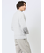 畦編み ハーフジップ ニット