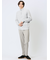 畦編み ハーフジップ ニット