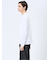 【DRESS T-SHIRT】綿ストレッチ スロープネック長袖Tシャツ