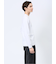 【DRESS T-SHIRT】綿ストレッチ スロープネック長袖Tシャツ